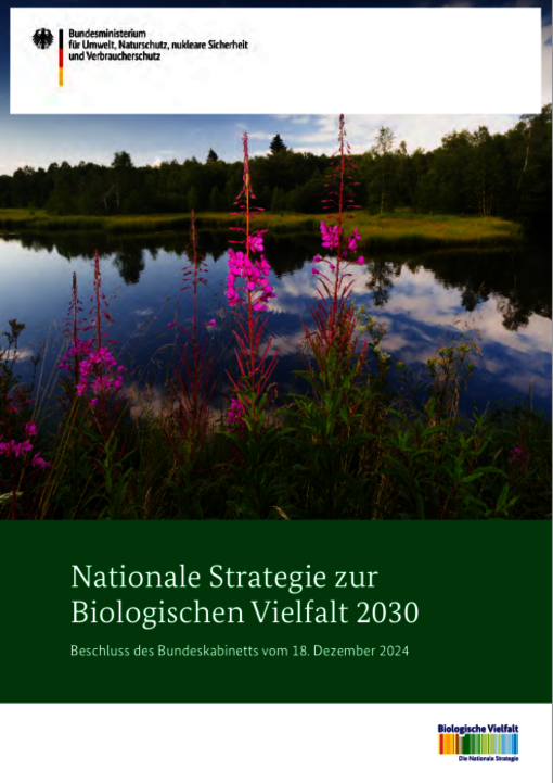 Titelblatt der Nationalen Biodiversitätsstrategie 2023